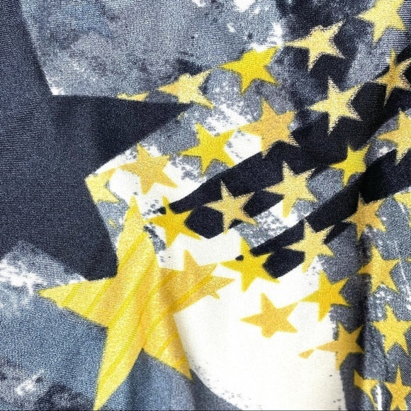 Speedo One Piece Cut Out Criss Cross Back Abstract Print Swimsuit Sz M - Picture 2 of 10